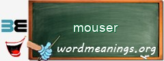 WordMeaning blackboard for mouser